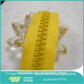 Yellow zippers tape long plastic zip chain for shirt